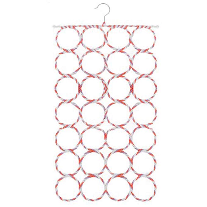 GTHUNDER Scarf Hanger Holder Tie Hanger with 28 Count Circles (1, Random)